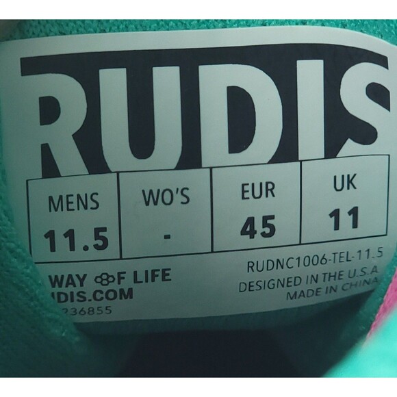 Rudis Colt 3.0 Wrestling Shoes Teal RUDNC1006 Mens Size 11.5